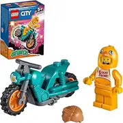 LEGO 60310 City Stuntz Chicken Stunt Bike Show with Flywheel-Powered Toy Motorbike with Chicken Suit Minifigure, for Kids 5+ Years Old