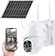 ADVWIN Solar Security Camera, Outdoor Wireless Home Surveillance with Colour Night Vision, PIR Motion Alarm, 2-Way Audio, 2.4G & 5G Wi-Fi, New Model