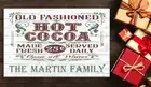 Custom Old Fashioned Hot Cocoa Christmas Holiday Sign Wood Rustic Vintage Gift