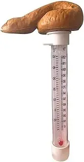 Floating Pool Thermometer Poop, Shatter Resistant, Pool Water Thermometer for Outdoor & Indoor Swimming Pools, Spas, Hot Tubs & Aquariums (1Pcs)