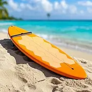 Surfboard Clear Deck Grip Pad - Upgraded Waxless Hexagon Traction Surfpad DIYs Accessories