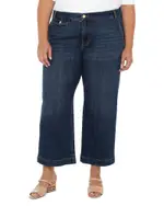 Liverpool Los Angeles Plus Stride High Rise Wide Leg Jeans in Albany
