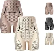 GDKRTNAJ Ice Silk Ion Fiber Repair Shaping Shorts, Baiclouds Ionic Shapewear, Ice Silk Shorts for Women
