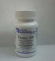 Breckenridge Ferrex 150 Polysaccharide Iron Complex Caps 100ct *Non Blister* by, Inc.