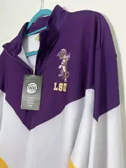 NWT $84.98 LSU 1992 Quarter Zip Pullover Athletic Top - Size XXL