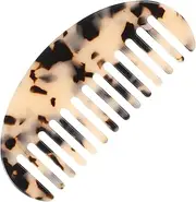 Piriuuo Wide Tooth Comb, Tortoise Shell Comb Large French Hair Comb Cellulose Acetate Detangling Hair Combs Portable Shower Comb for Women Thick Curly Wavy Wet Dry Hair (Tortoise Shell)