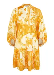 Erdem Printed Cotton Mini Dress - Yellow - 8 (UK8 / S) 8 (UK8 / S)