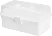 Zerodeko Household Container Medicine Container White Portable Fishing Tackle Medicine Storage Kit
