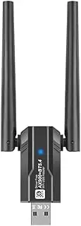 ZENWORYS AX900 USB WiFi6 Adapter 2.4G/5Ghz Bluetooth 5.4 USB Dongle 900Mbps Wireless WLAN Receiver for Win7/10/11(32/64 Bit)