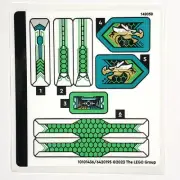 LEGO STICKER SHEET 80041 Mei's Dragon Jet Monkie Kid Decals Stickers