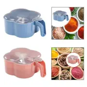 Seasoning Box with Lid Kitchen Spice Storage Box Multi Grids Seasoning Box