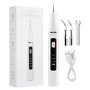 Ultrasonic Dental Scaler Tartar Removal Calculus Remover Cleaner LED Light Tool