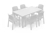 Keter Futura Chole Dining Set - White