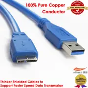 Samsung Galaxy S5 Note 3 Data Sync SuperSpeed 2M USB 3.0 Type A to Micro-B Cable