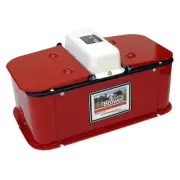 Insulated Steel Heated Livestock Hog Drinker with Lid & Mud Grates (Open Box)