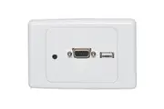Dynalink VGA / USB Plug Connection Clipsal 2000 Wallplate