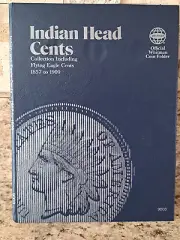 WHITMAN INDIAN HEAD CENTS COIN FOLDER/ALBUM - Collection 1857-1909 #9003