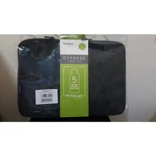 全新 泰格斯 黑色 電腦包 內袋Targus Cypress EcoSmart 13-14 吋環保隨行包