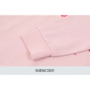 Gap 嬰兒裝 Logo純棉小熊印花長袖包屁衣/連身衣-粉紅色(890320)