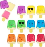 Expressions Girl 12PC Mini Popsicle Lip Gloss for Girls, Kids Lip Gloss Set
