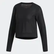 Adidas Mesh Climalite Crop Top Lightweight Cover-Up #EA3251