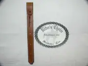HEAVY LEATHER MED BROWN DOUBLE OFF BILLET~TRULY MADE IN USA~BEST QUALITY ON EBAY