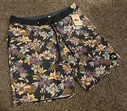 NWT Sold Out Quicksilver Mens Surfsilk Multicolor Board Shorts Size 33