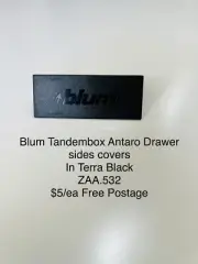 Blum Tandembox Antaro Drawers Sides Covers In Terra Black