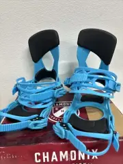 Chamonix Voza Women's Snow Snowboard Bindings Teal Blue Small 5-8 #5B2