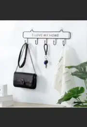 Wall Mounted 5 Key, Metal Key Holder Rack
