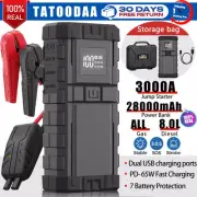 12V Portable 26800mAh Power Car Jump Battery Starter Bank Pack Charger Booster