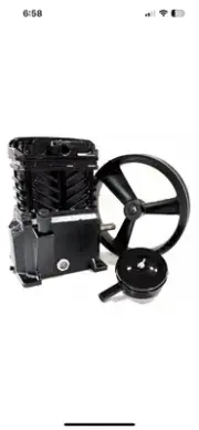3HP CAMPBELL HAUSFELD CAST IRON PUMP VT490000, VT4923 10'' FLYWHEEL