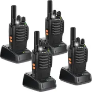 Light & Emergency Alarm 4 Pagers Set Walkie Talkies