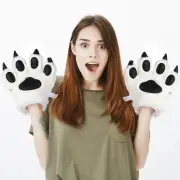 Claw Gloves Cosplay Furry Paws Hands Yellow Tiger Creative