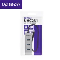 在飛比找PChome24h購物優惠-Uptech UHC231 USB-C3.1 4埠HUB集線