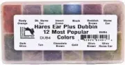 Hareline Hares Ear Plus Dubbin Dispenser 12 Popular Colors