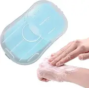 Soap Paper Sheets, Set Portable Paper Soap Sheets, One Time Hand Washing Bath Scented Paper Soap for Outdoor Camping