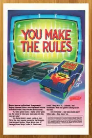 1991 Game Genie NES Nintendo Vintage Print Ad/Poster Authentic Video Game Art!