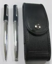 Zeppelin Black & Silver Rollerball Pen & Pencil .7mm New In Box