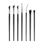 7Pcs Upgrade Blade Eyeliner Brush Ultra Thin Fine Angle Flat Eyebrow Brush Under