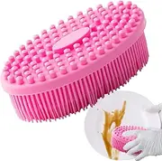 Vegetable Brush Scrubber | Silicone Dish Brush - Double-Head Silicone Washing Tool Hard and Soft Side Anti-Scratch for Pan Pot Oven