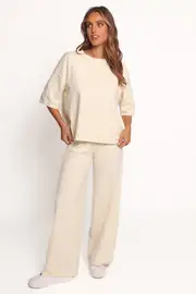 [PUP14] Ash Knitted Pants - White S White