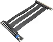 PCIe 5.0 Riser Cable GPU Extension, 128GB/s Transfer Rate, for RTX4090 RX7900XTX, 200mm, Compatible with PCIe 4.0 WRX80SE (15cm)