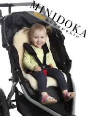 Sheepskin Stroller Liner Insert - Stroller Mat for Seat Support - Baby Sheeps...