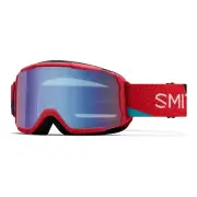Smith Daredevil Youth Snow Goggles Crimson A-Maze-Zing, Blue Sensor Mirror Lens