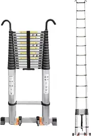 Telescoping Ladder,22.9 FT Extension Ladder,Aluminum Lightweight Telescopic Ladd