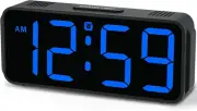 Peakeep Small Digital Alarm Clock Plug in for Bedrooms Bedside, Tiny Electric Cl