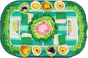 NIPUAEGO 1Set Interactive Snuffle Mat, Portable and Effortless to Clean Foraging Puzzle Blanket Slow Feeding Pad for Dogs Cats Rabbits 77x50cm