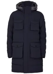Sandbanks Branksome Quilted Shell Coat - Navy - S S