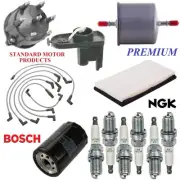 Tune Up Kit Filters Cap Wire Spark Plugs For FORD AEROSTAR V6 3.0L 1986-1990 (for: Ford)